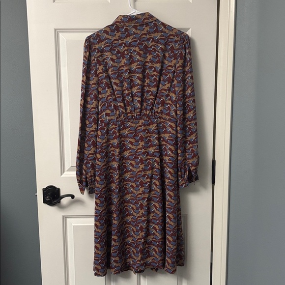 NWT [$398] Brooks Brothers Shirt Dress Gazelle Print 100% Silk Size 4 - Picture 5 of 10